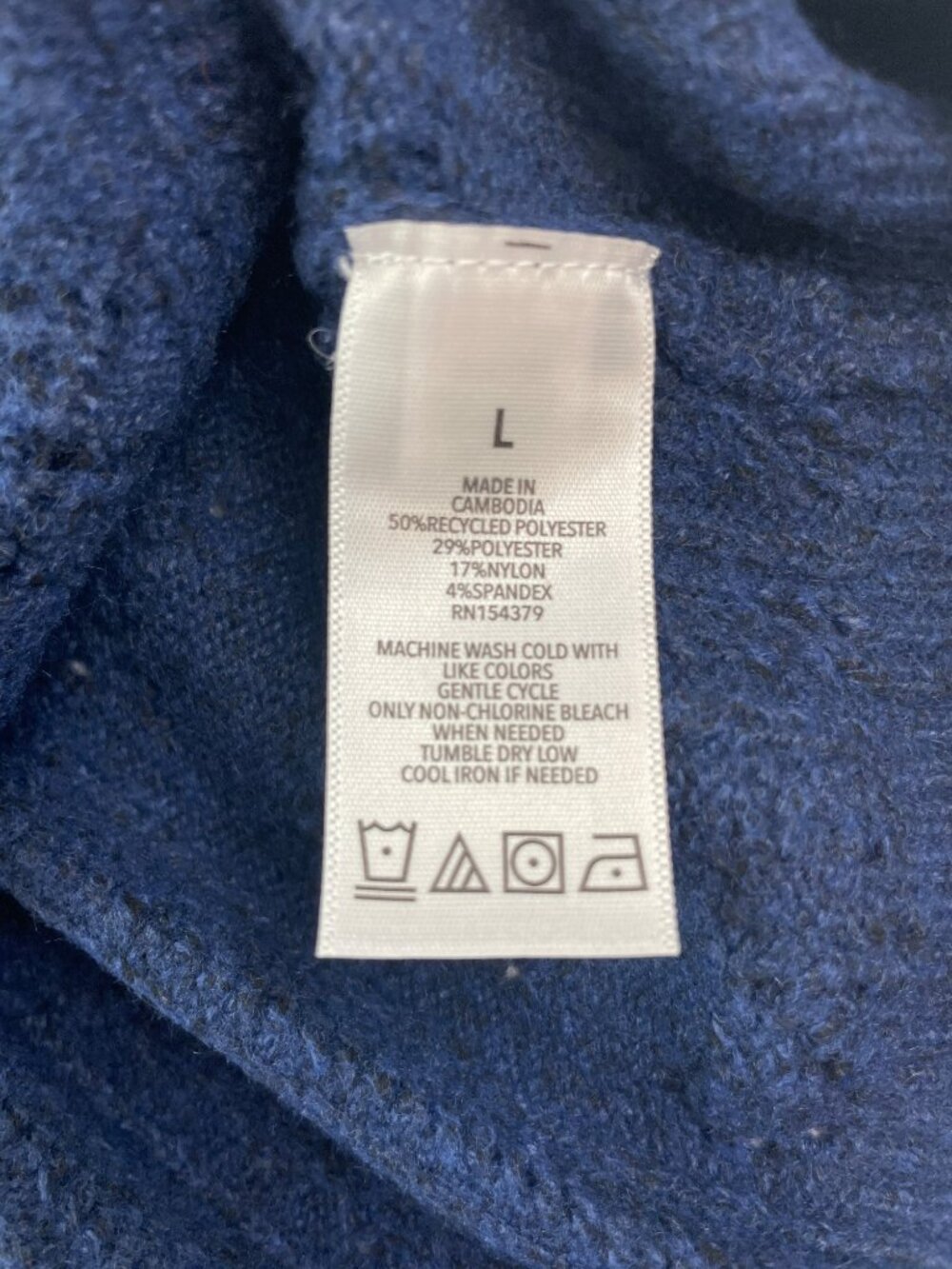 Aeropostale Knit Button-Up Cardigan Sweater Blue Women's Size Large MSRP$50 NWT - Picture 7 of 7